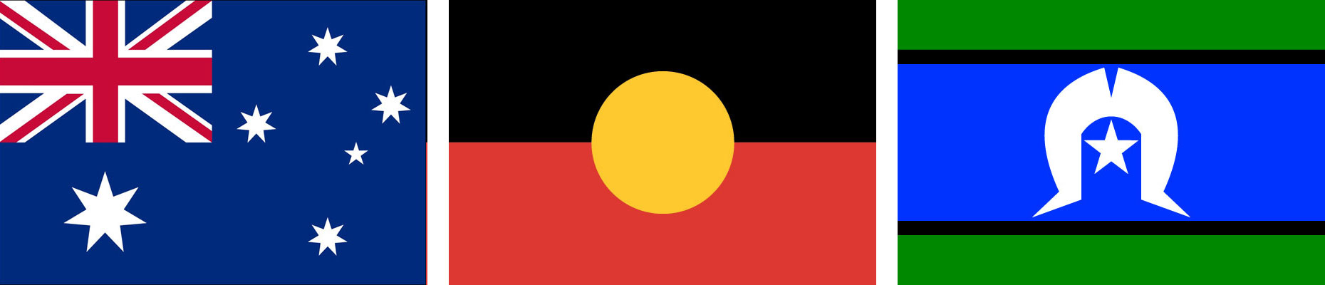 Australian National, Australian Aboriginal and Torres Strait Islander flags